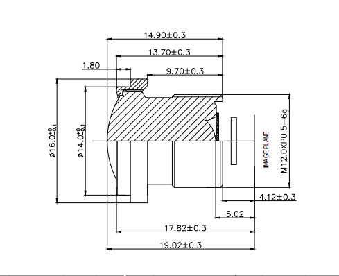 Αμαξοστοιχία F/N.2.2,2MP/3MP HD MAX Υψόμετρο εικόναςØ7.0, EFL2.3mm Οθόνη συστήματος διαχείρισης καμπίνας