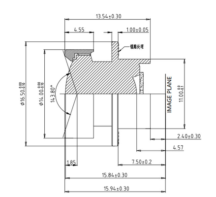EFL2.2mm Car Digital Cabin Management System Οθόνη,Μέσα της μπροστινής άκρης διάμετρος προσώπου Ø14,2MP υψηλά pixel