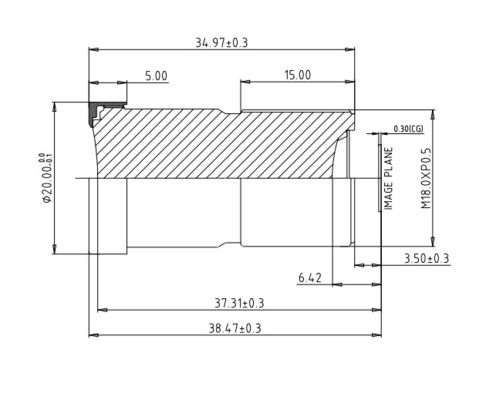 SC2210 EFL9.3mm Σύστημα παρακολούθησης της κόπωσης του οδηγού Σκοπός για ασφάλεια και προστασία στην οπτική βιομηχανία