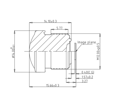 Αδιάβροχο AVM πανοραμικό φακό 3MP F2.03mm ευρεία γωνία λήψης, ακριβής βοήθεια