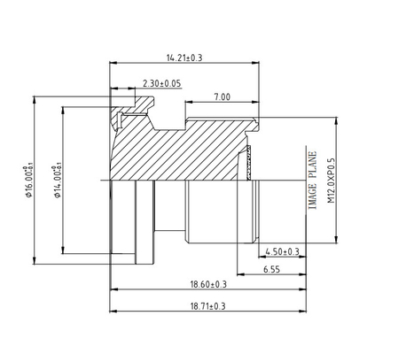 4.8 mm EFL σύστημα οθόνης κάμερας Ακοής με αισθητήρα μεγέθους OX03F10 1920*1536 FBL/FFL 2.95